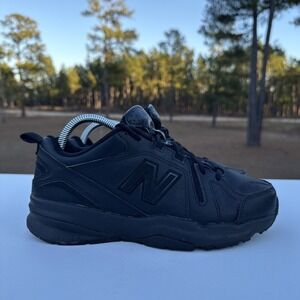 New Balance 608v5 Shoes‎ Womens 7.5 Men 6 Triple Black Athletic Walking Sneakers